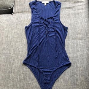 Blue bodysuit